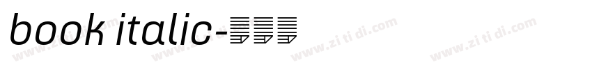 book italic字体转换 book italic字体转换